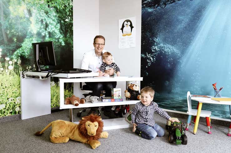Familienarbeitsplatz sichert Work-Life-Balance