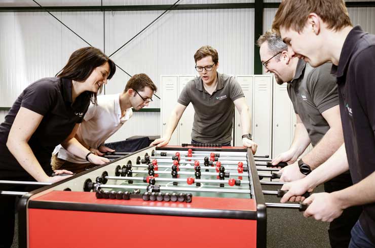 Der Kicker darf nicht fehlen!